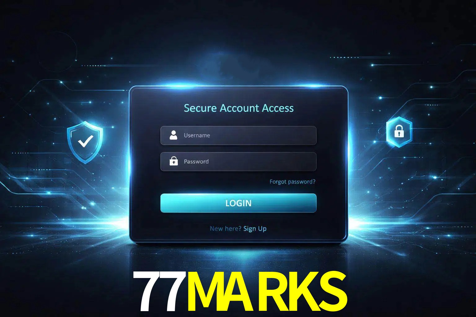 Pantalla de inicio de sesión de cuenta 77MARKS para usuarios en México